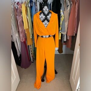 Zara Bold Orange Two Piece Set